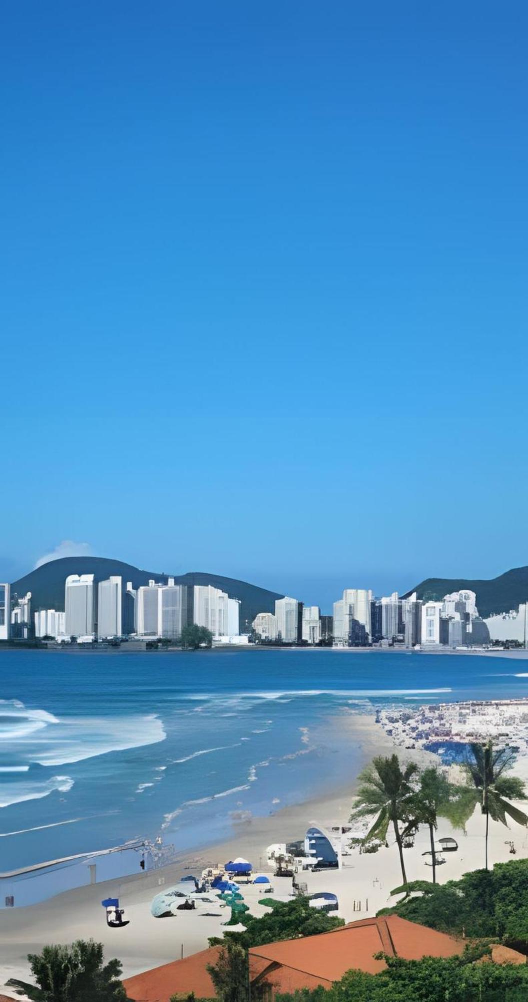 Vista-Mar - 3 Suites Com Ar Condicionado E Quarto Casal Com Ar Condicionado - 100M Da Praia Guaruja Ngoại thất bức ảnh