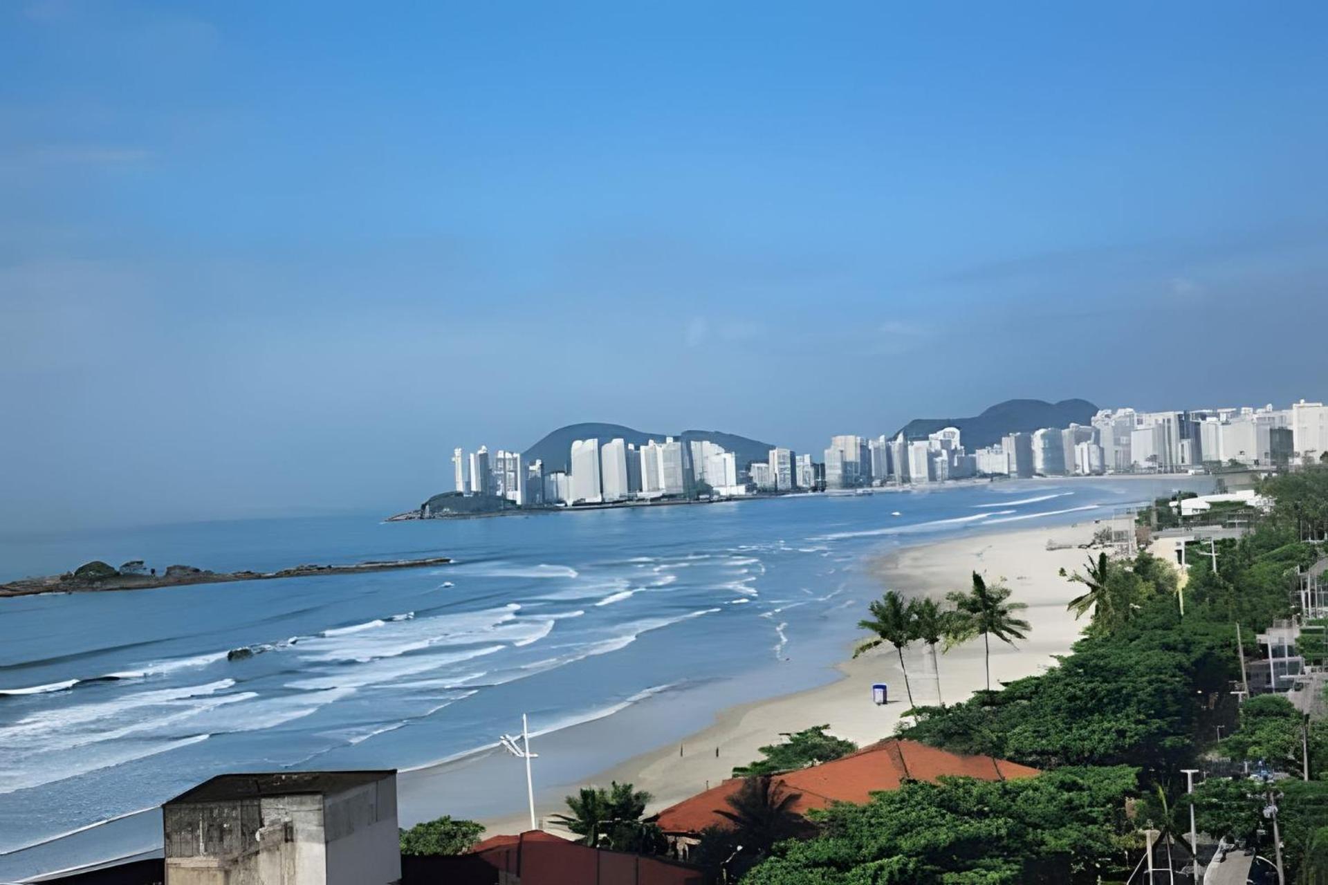 Vista-Mar - 3 Suites Com Ar Condicionado E Quarto Casal Com Ar Condicionado - 100M Da Praia Guaruja Ngoại thất bức ảnh